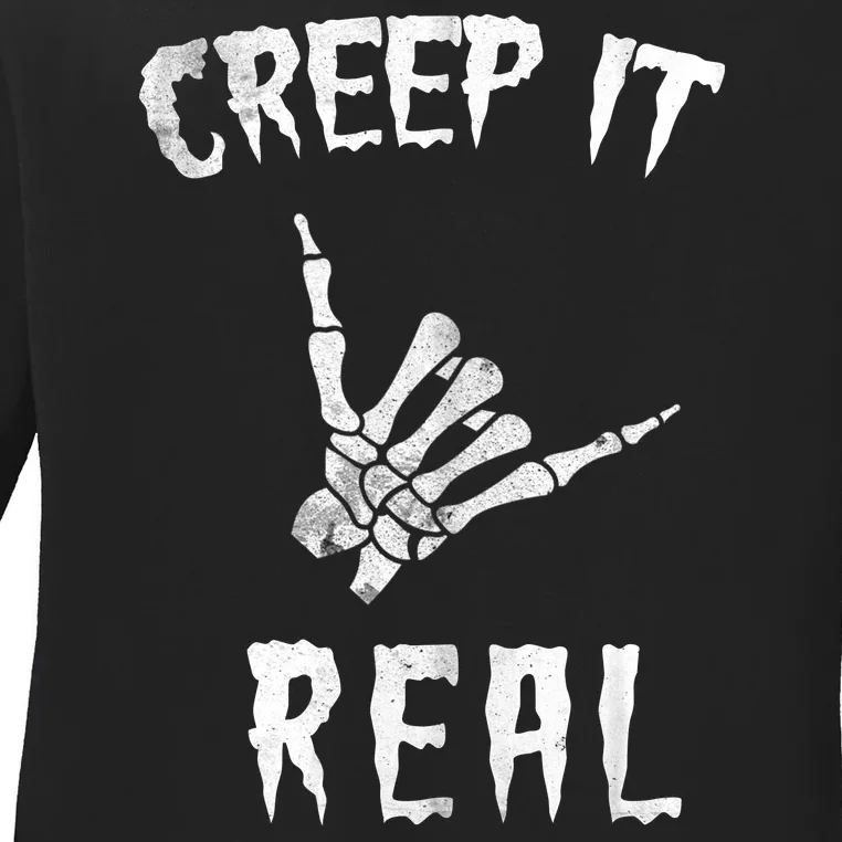 Creep It Real Ladies Long Sleeve Shirt