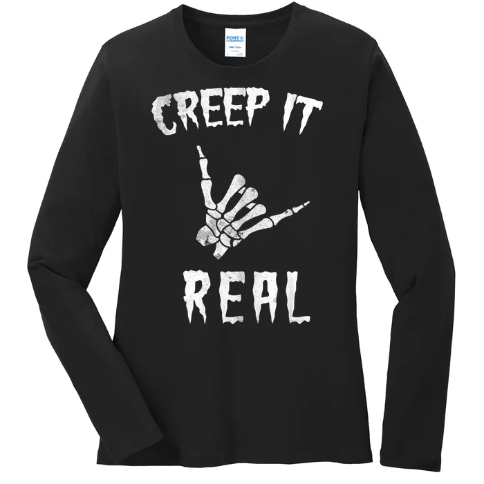 Creep It Real Ladies Long Sleeve Shirt