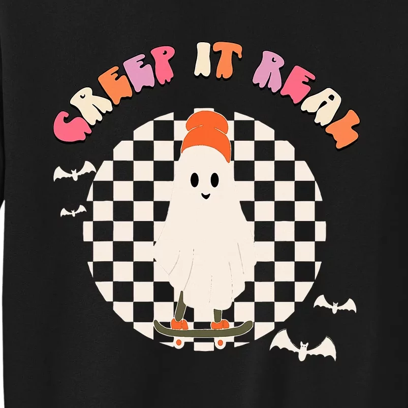 Creep It Real Ghost Halloween Tall Sweatshirt