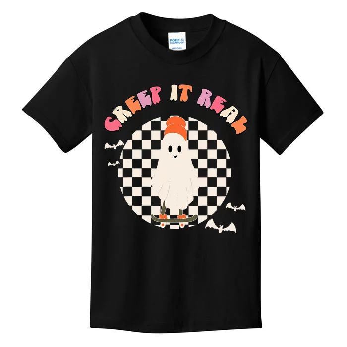 Creep It Real Ghost Halloween Kids T-Shirt