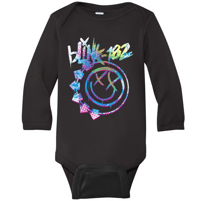 Colourful Inset Rock Music By Rock Off Gift Baby Long Sleeve Bodysuit