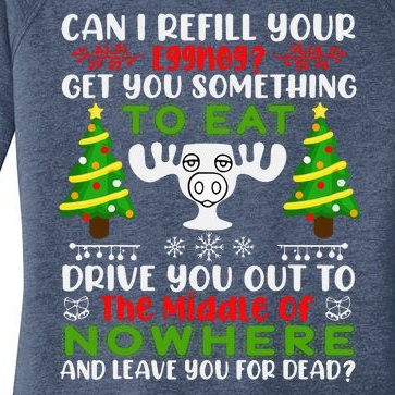 Can I Refill Your Eggnog Funny Christmas Vacation Women’s Perfect Tri Tunic Long Sleeve Shirt