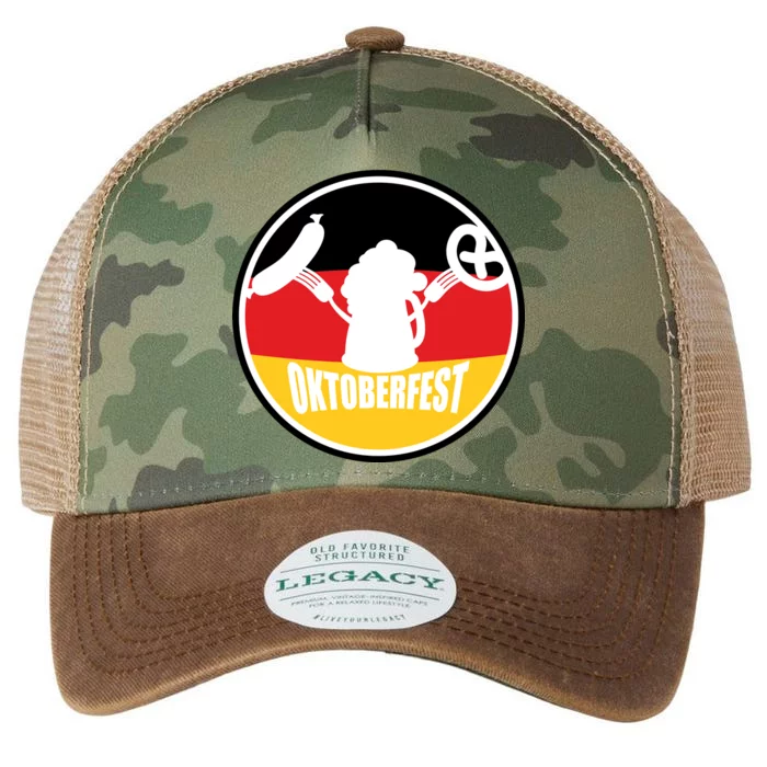 Circle Oktoberfest Logo Legacy Tie Dye Trucker Hat