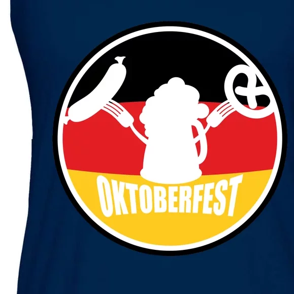 Circle Oktoberfest Logo Ladies Essential Flowy Tank