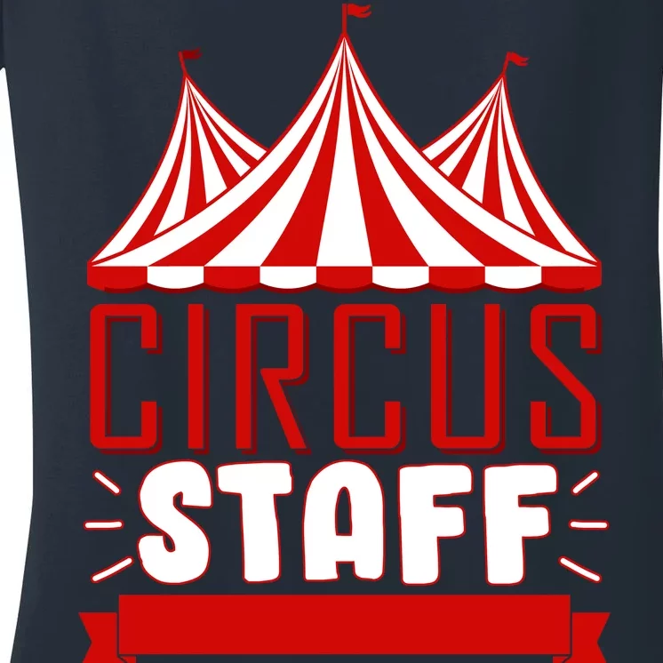 Circus Staff Funny Clown Movie Women's V-Neck T-Shirt