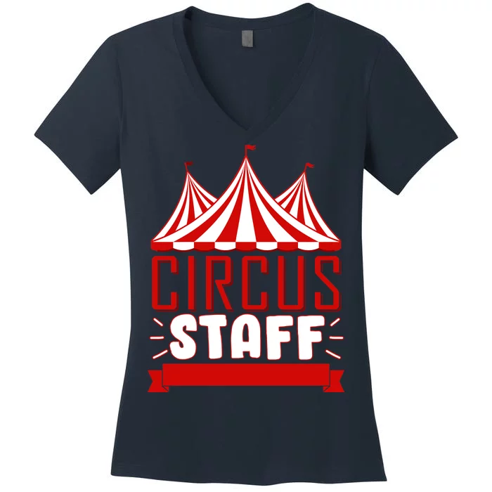 Circus Staff Funny Clown Movie Women's V-Neck T-Shirt