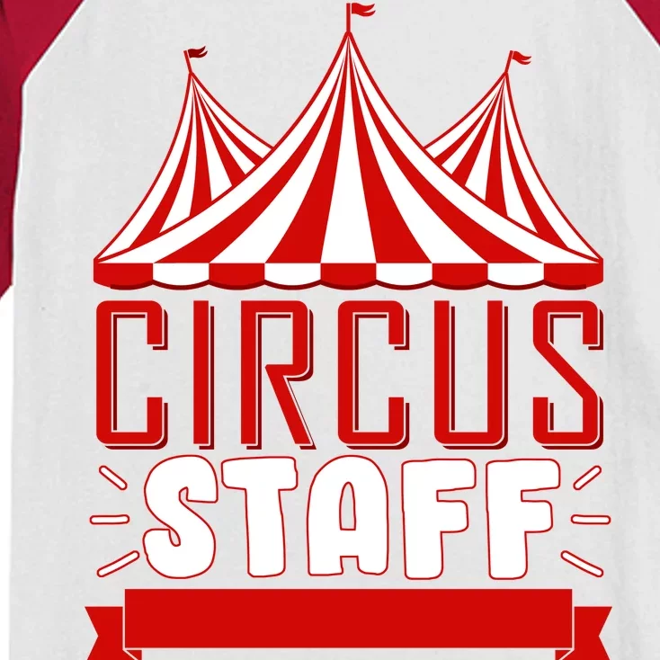 Circus Staff Funny Clown Movie Kids Colorblock Raglan Jersey