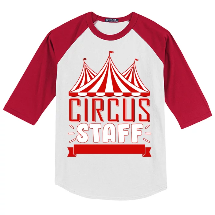 Circus Staff Funny Clown Movie Kids Colorblock Raglan Jersey