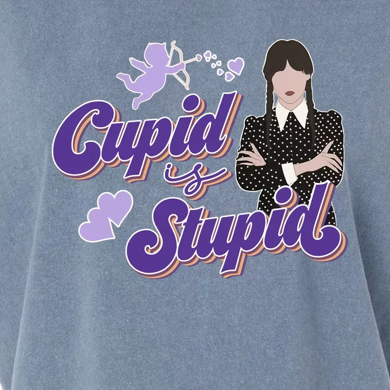 Cupid Is Stupid Funny Wednesday Quote Hate Valentine's Day Garment-Dyed Women's Muscle Tee