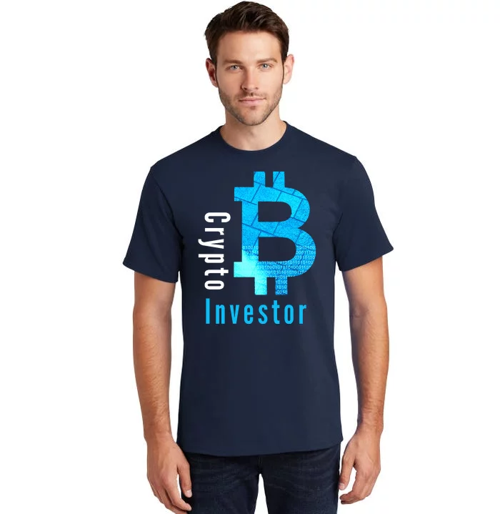 Crypto Investor, Satoshi, Bitcoin, Blockchain, Cryptocurrency, DeFi, BTC Tall T-Shirt