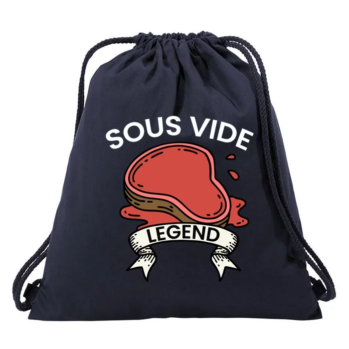 Cook I Sous Vide Legend I Cooking Kitchen Cook Hobby Chef Gift Drawstring Bag