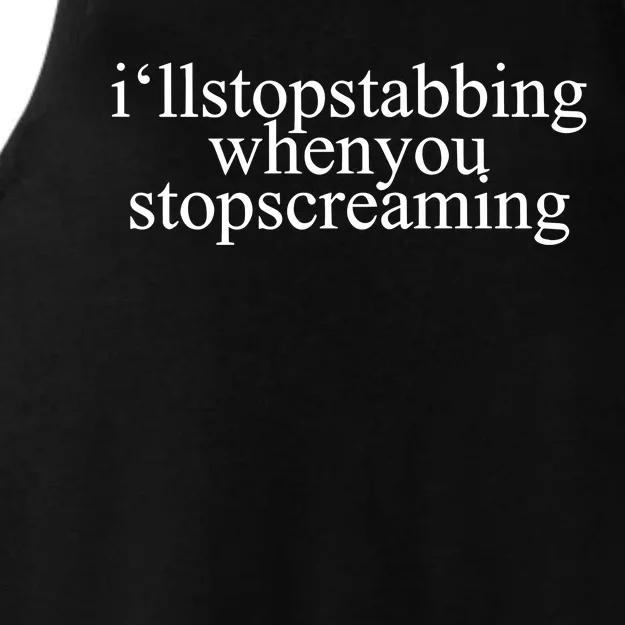 Chiodos ILl Stop Stabbing When You Stop Screaming Ladies Tri-Blend Wicking Tank