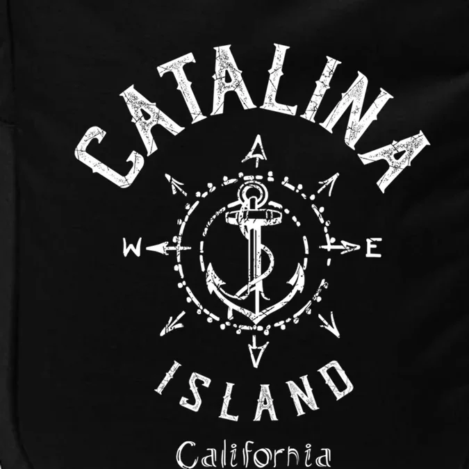 Catalina Island Sailing Compass Rose Beach Boat Great Gift Impact Tech Backpack