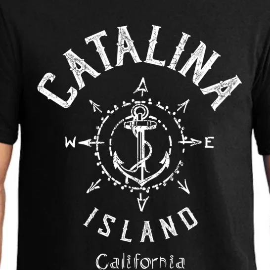 Catalina Island Sailing Compass Rose Beach Boat Great Gift Pajama Set