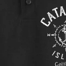 Catalina Island Sailing Compass Rose Beach Boat Great Gift Dry Zone Grid Performance Polo