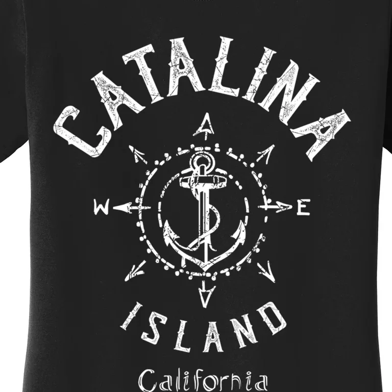 Catalina Island Sailing Compass Rose Beach Boat Great Gift Women's T-Shirt