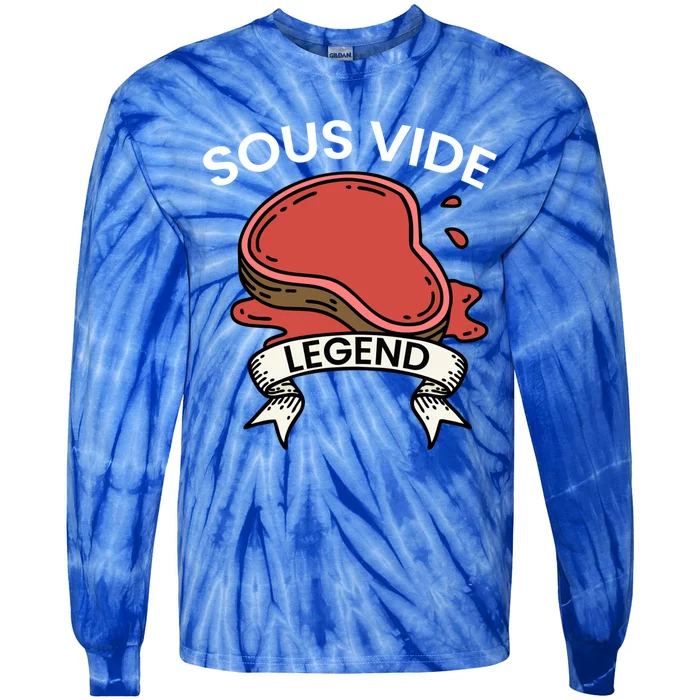 Cook I Sous Vide Legend I Cooking Kitchen Cook Hobby Chef Gift Tie-Dye Long Sleeve Shirt