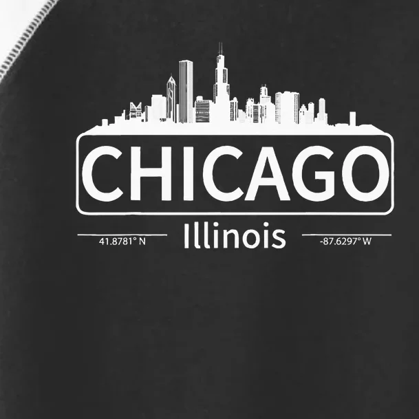 Chicago Illinois Skyline Travel To Chicago Love Toddler Fine Jersey T-Shirt