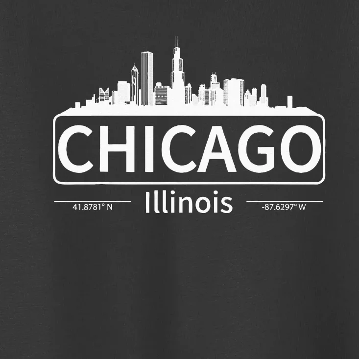 Chicago Illinois Skyline Travel To Chicago Love Toddler T-Shirt