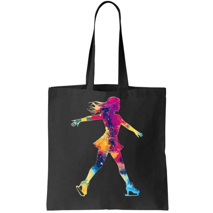 Cute Ice Skating Skater Figure Skating Tote Bag