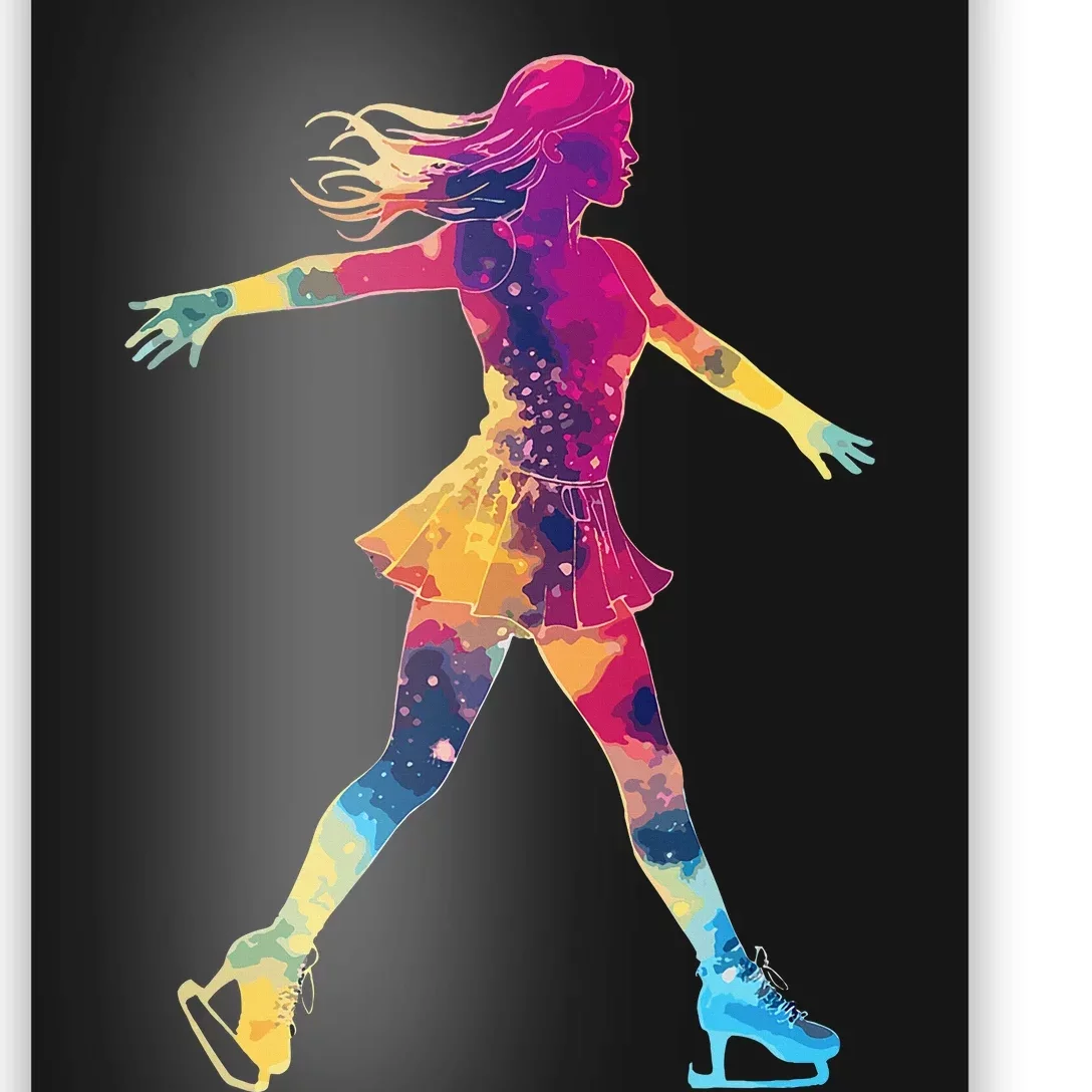 Cute Ice Skating Skater Figure Skating Poster