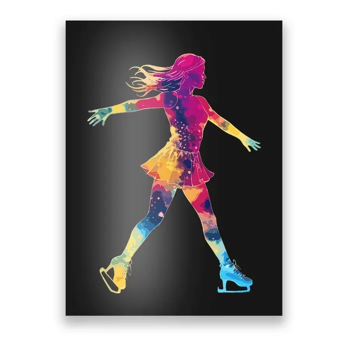 Cute Ice Skating Skater Figure Skating Poster