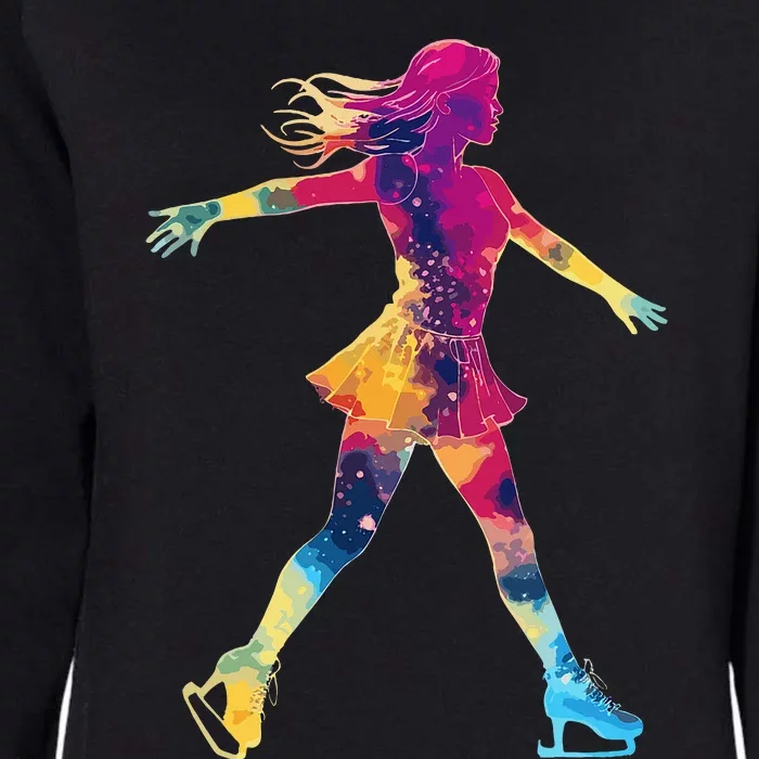 Cute Ice Skating Skater Figure Skating Womens California Wash Sweatshirt