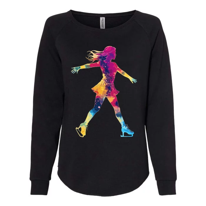 Cute Ice Skating Skater Figure Skating Womens California Wash Sweatshirt