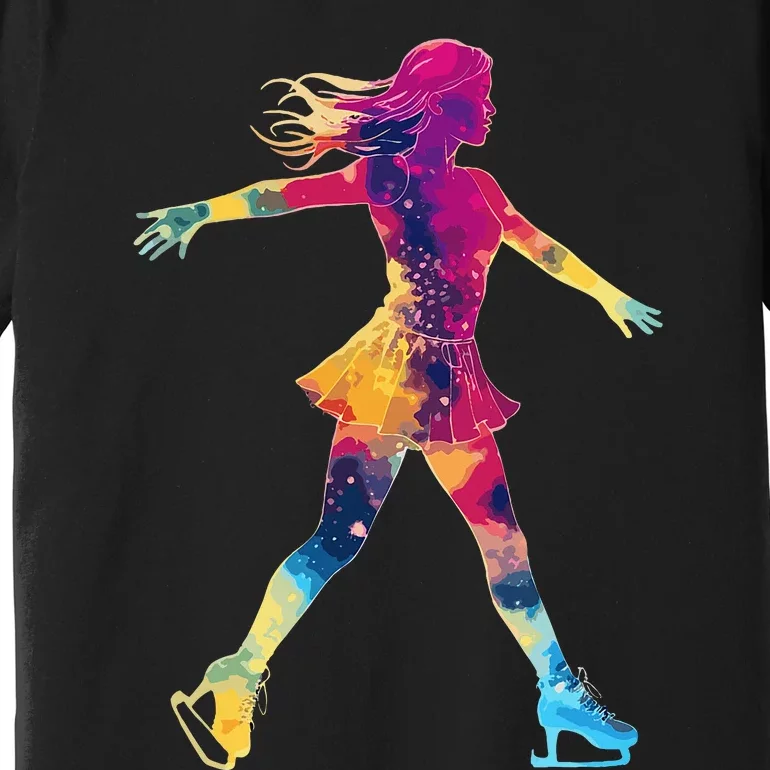 Cute Ice Skating Skater Figure Skating Premium T-Shirt