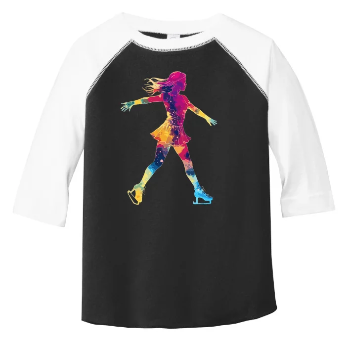 Cute Ice Skating Skater Figure Skating Toddler Fine Jersey T-Shirt