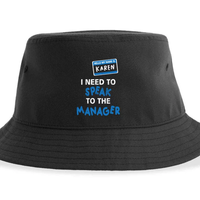 Can I Speak To The Manager Karen Sustainable Bucket Hat