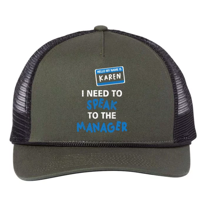 Can I Speak To The Manager Karen Retro Rope Trucker Hat Cap