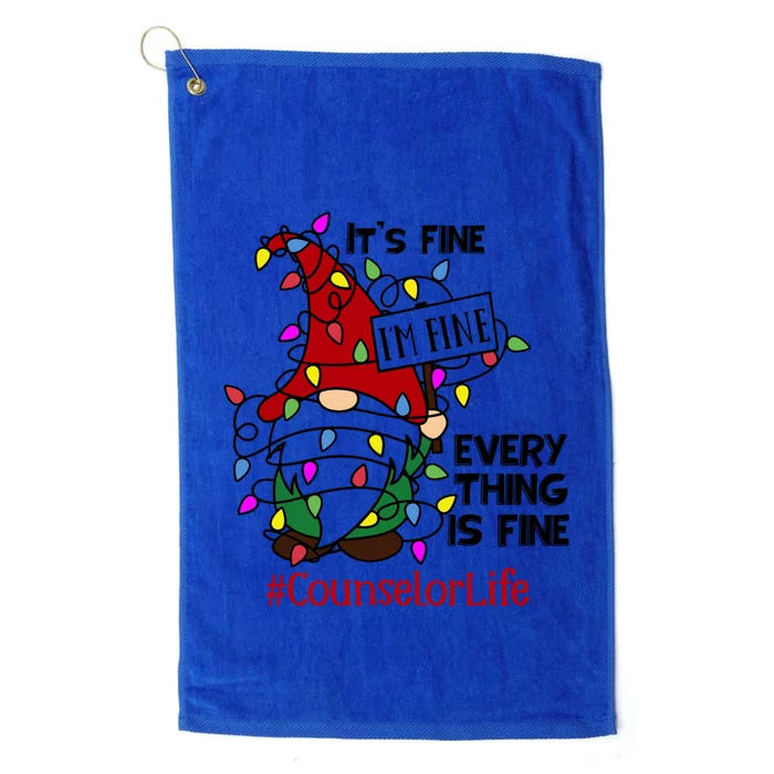 Counselorlife It S Fine I Am Fine Every Thing Is Fine Cute Gift Platinum Collection Golf Towel