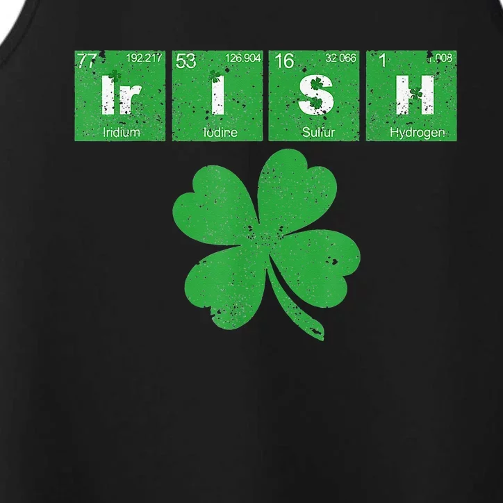 Chemistry Irish St Patricks Day Funny Science Teacher Performance Tank