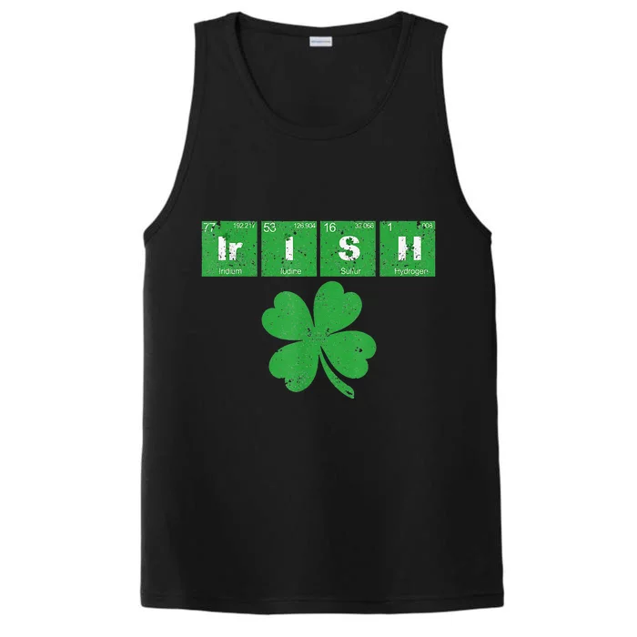 Chemistry Irish St Patricks Day Funny Science Teacher Performance Tank