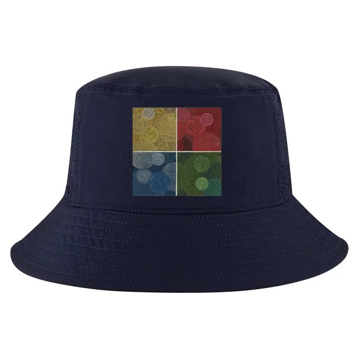 Circles In Squares Cool Comfort Performance Bucket Hat