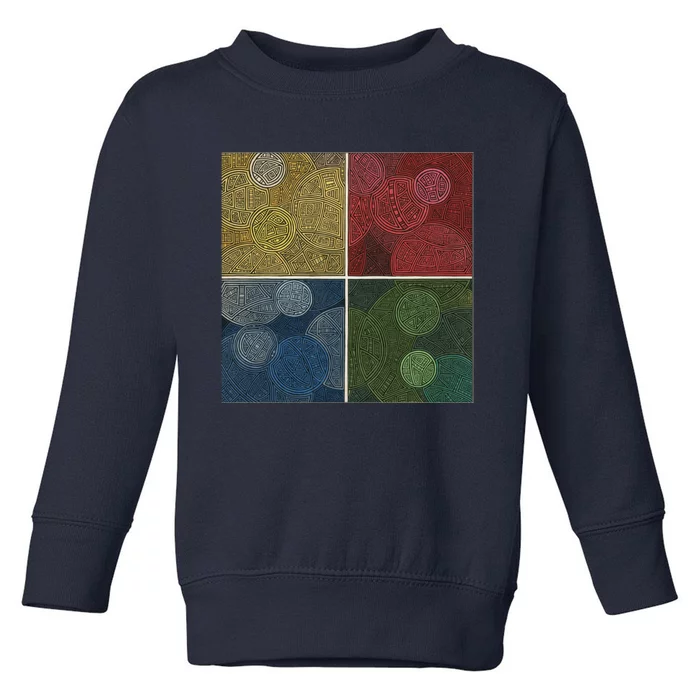 Circles In Squares Toddler Sweatshirt