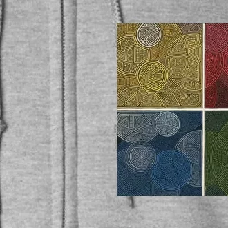 Circles In Squares Full Zip Hoodie