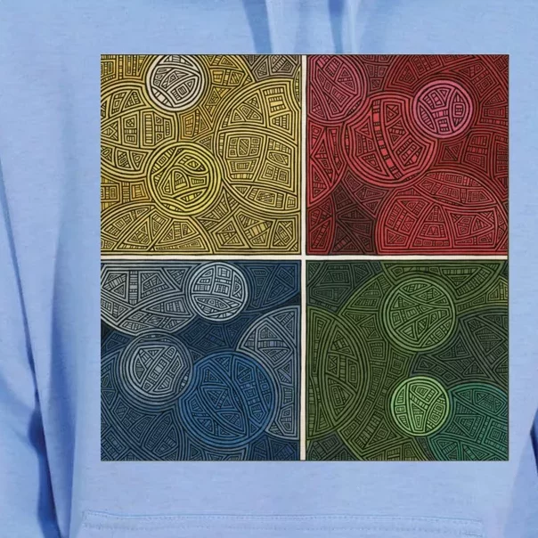 Circles In Squares Unisex Surf Hoodie