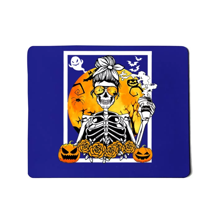 Coffee Ing Skeleton Lazy Diy Halloween Costume Meaningful Gift Mousepad