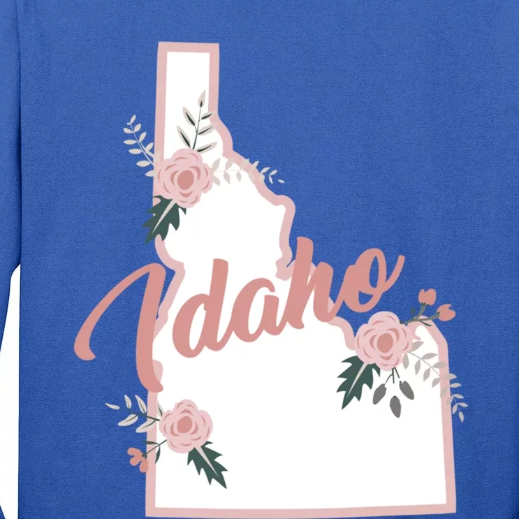 Cute Idaho State Floral Rose Gift Tall Long Sleeve T-Shirt