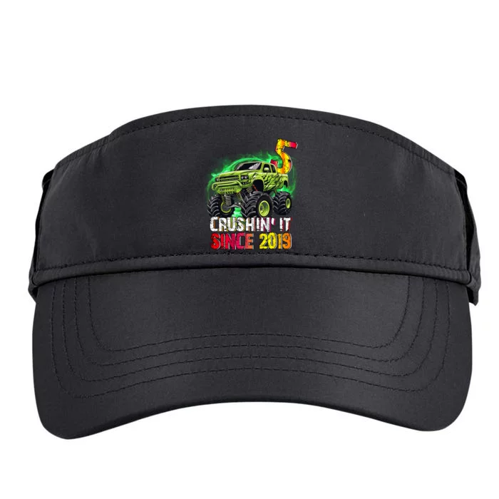 Crushin It Since 2019 5 Year Old Monster Truck Adult Drive Performance Visor