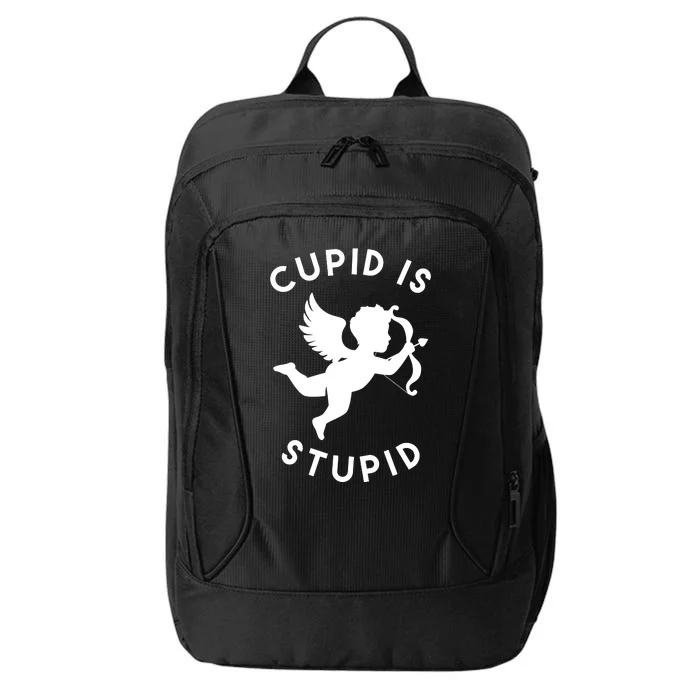 Cupid Is Stupid Anti Valentine City Backpack