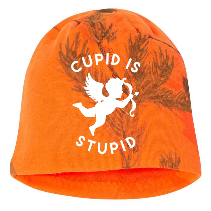 Cupid Is Stupid Anti Valentine Kati - Camo Knit Beanie