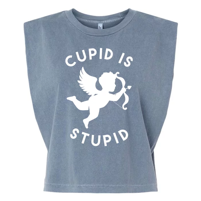 Cupid Is Stupid Anti Valentine Garment-Dyed Women's Muscle Tee