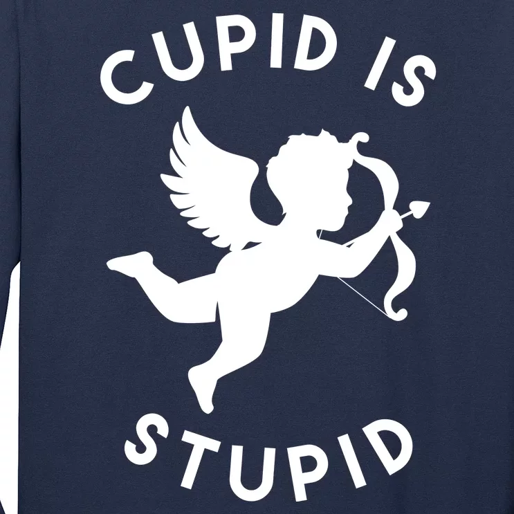 Cupid Is Stupid Anti Valentine Long Sleeve Shirt