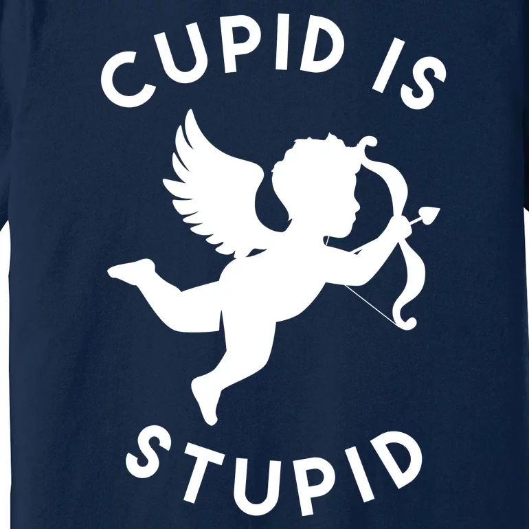 Cupid Is Stupid Anti Valentine Premium T-Shirt