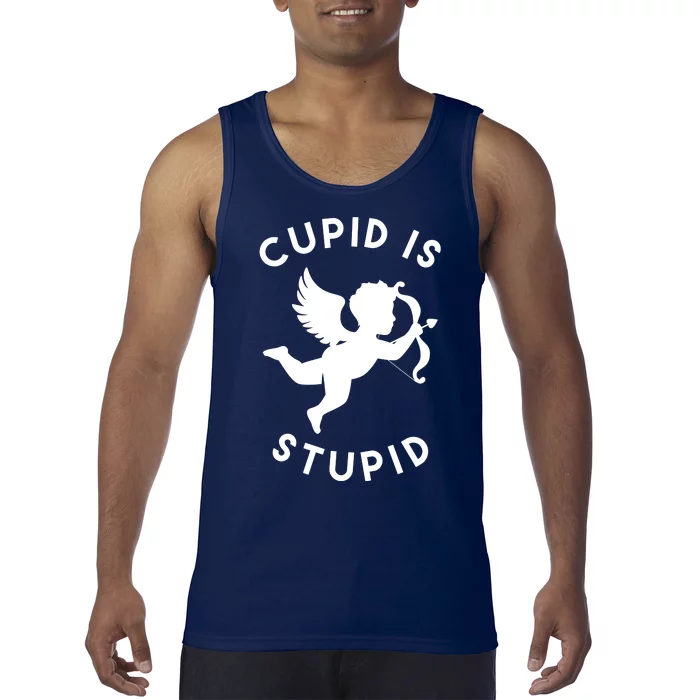 Cupid Is Stupid Anti Valentine Tank Top