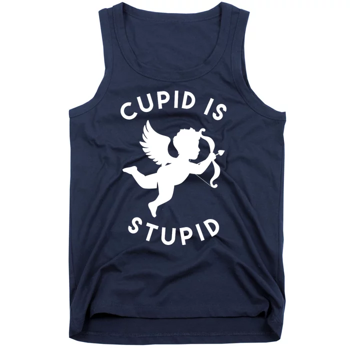 Cupid Is Stupid Anti Valentine Tank Top