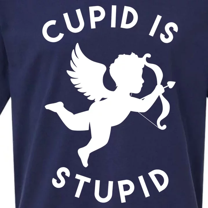 Cupid Is Stupid Anti Valentine Sueded Cloud Jersey T-Shirt